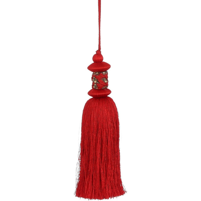Подвеска кисточка HOUSE OF SEASONS, красная, 12,5*2 см 85902